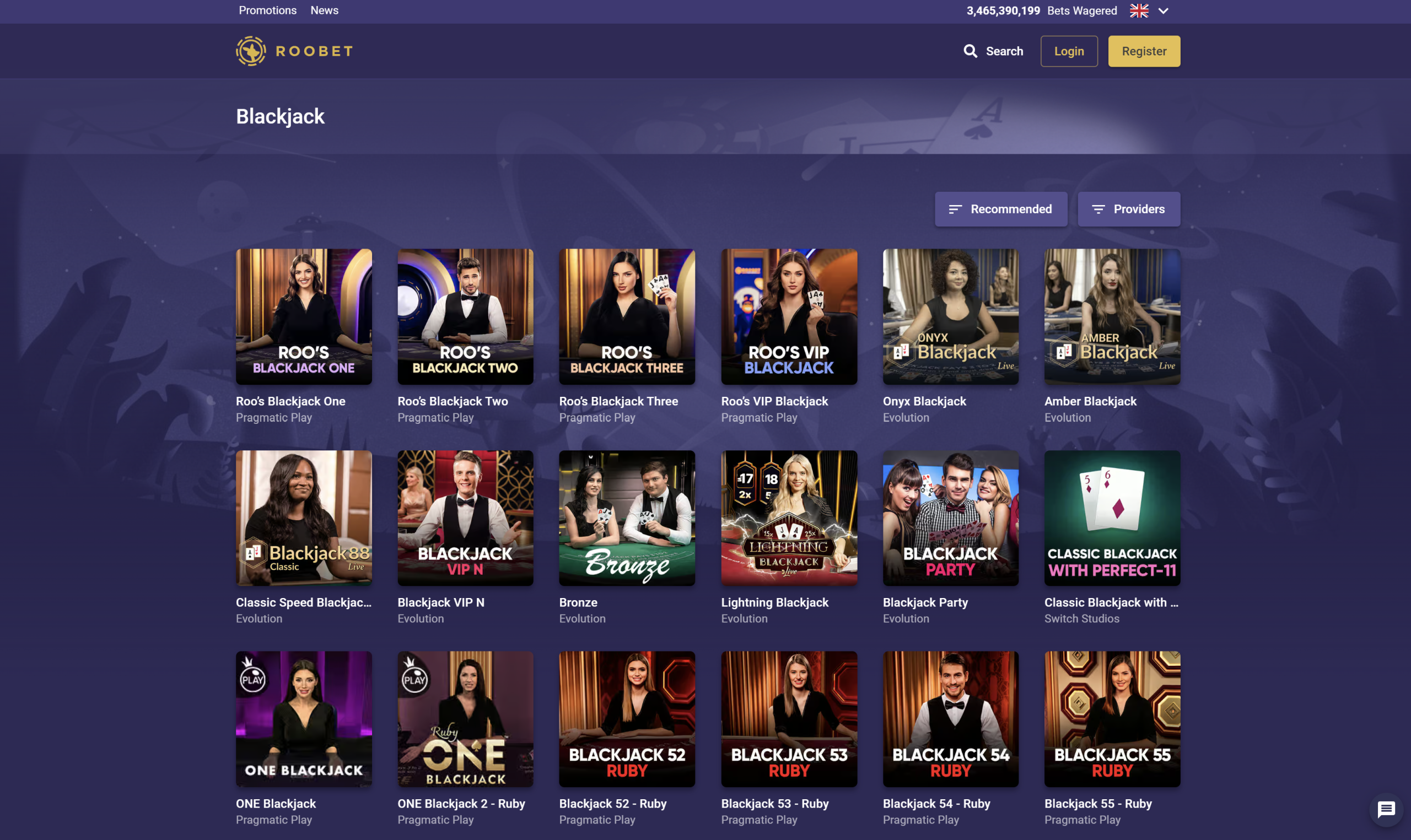 roobet blackjack games lightning blackjack rtp