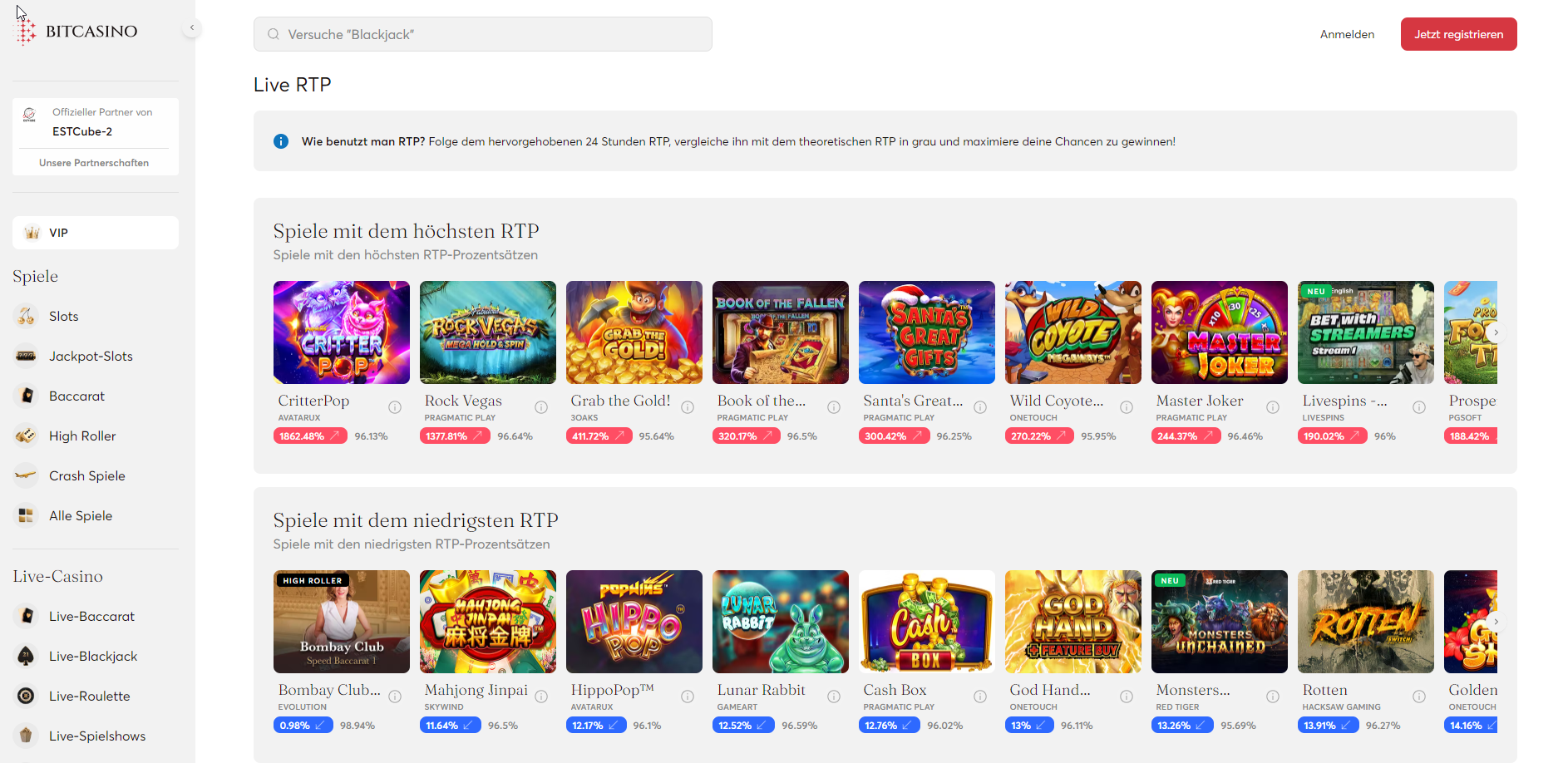 bitcasino-Live-RTP-spiele