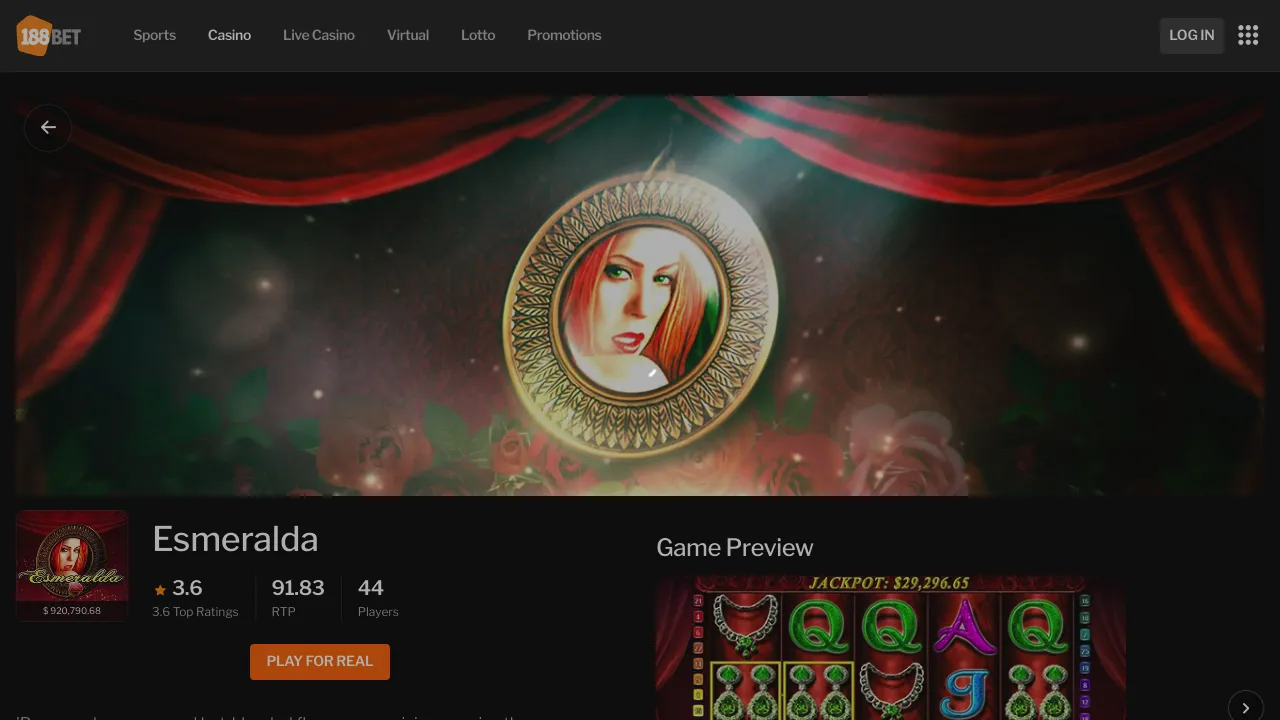 188Bet desktop screenshot