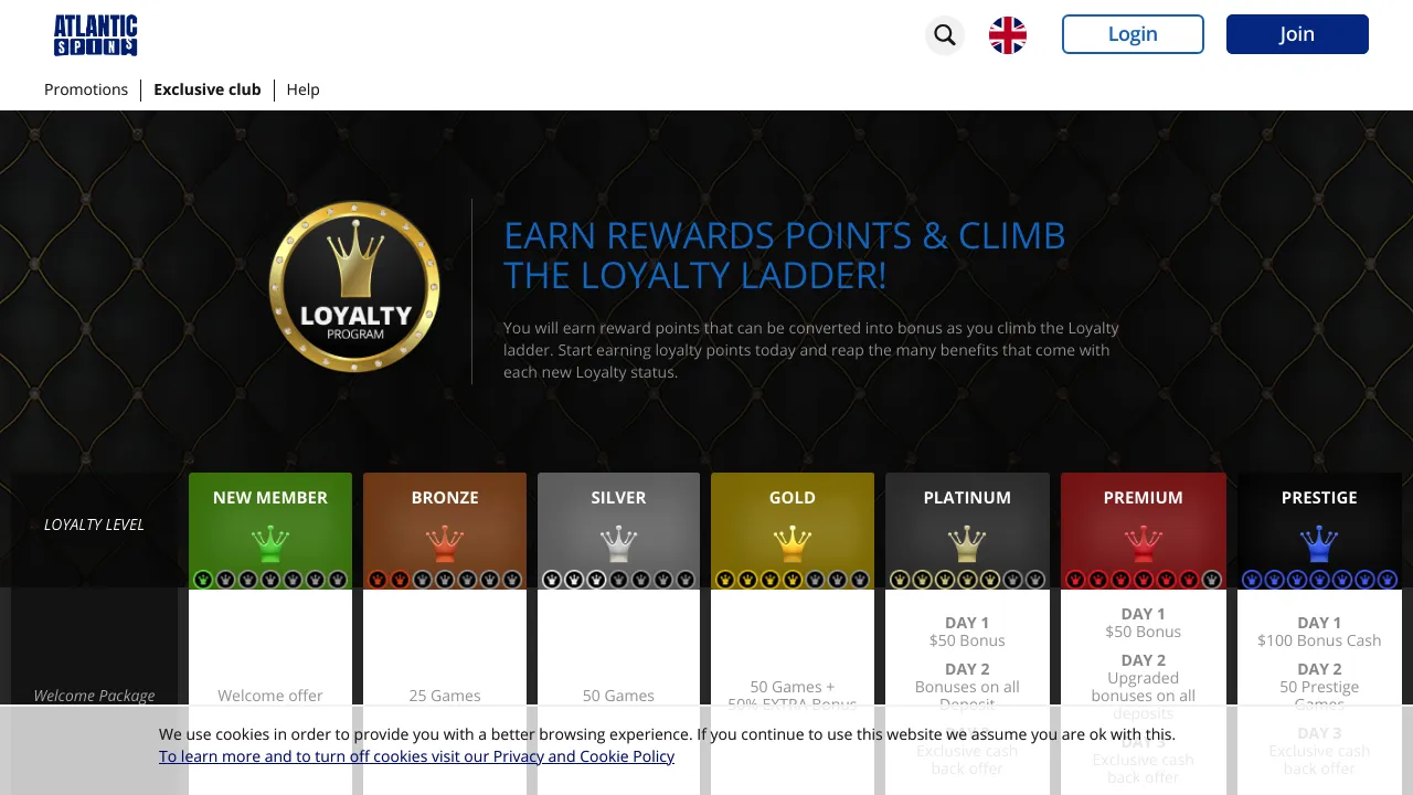 Atlantic Spins desktop screenshot