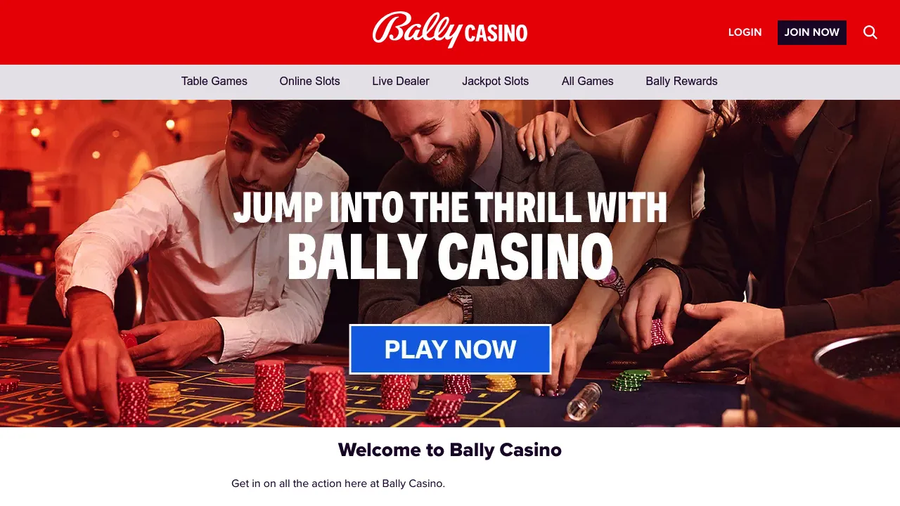 Bally Bet desktop screenshot