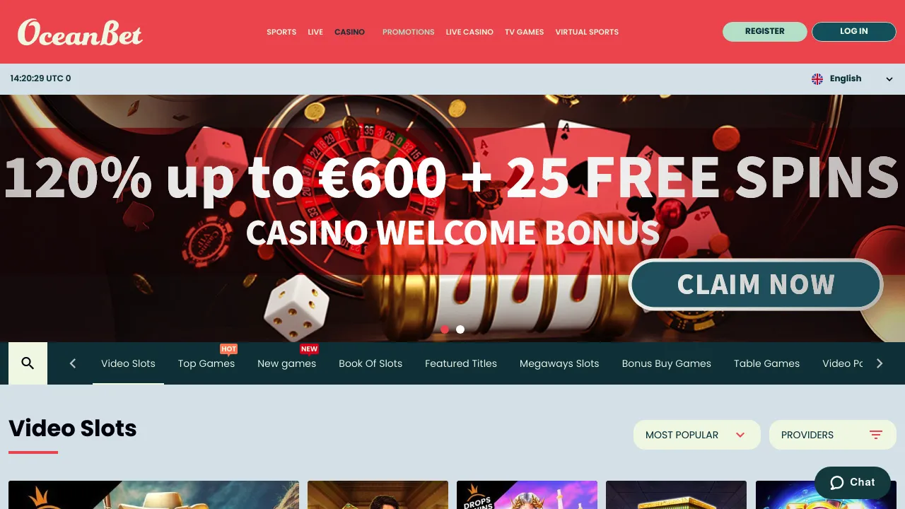 OceanBet desktop screenshot