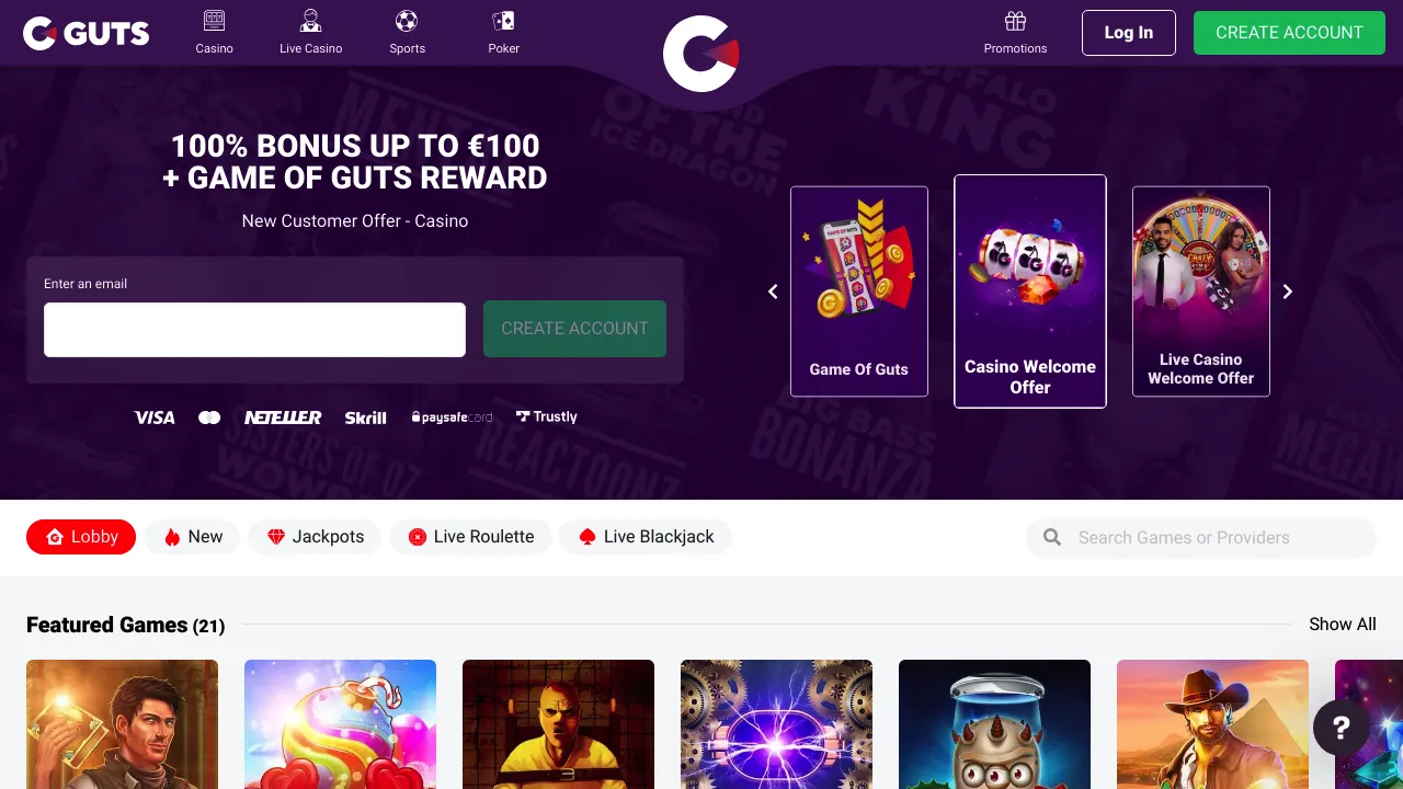 Guts desktop screenshot