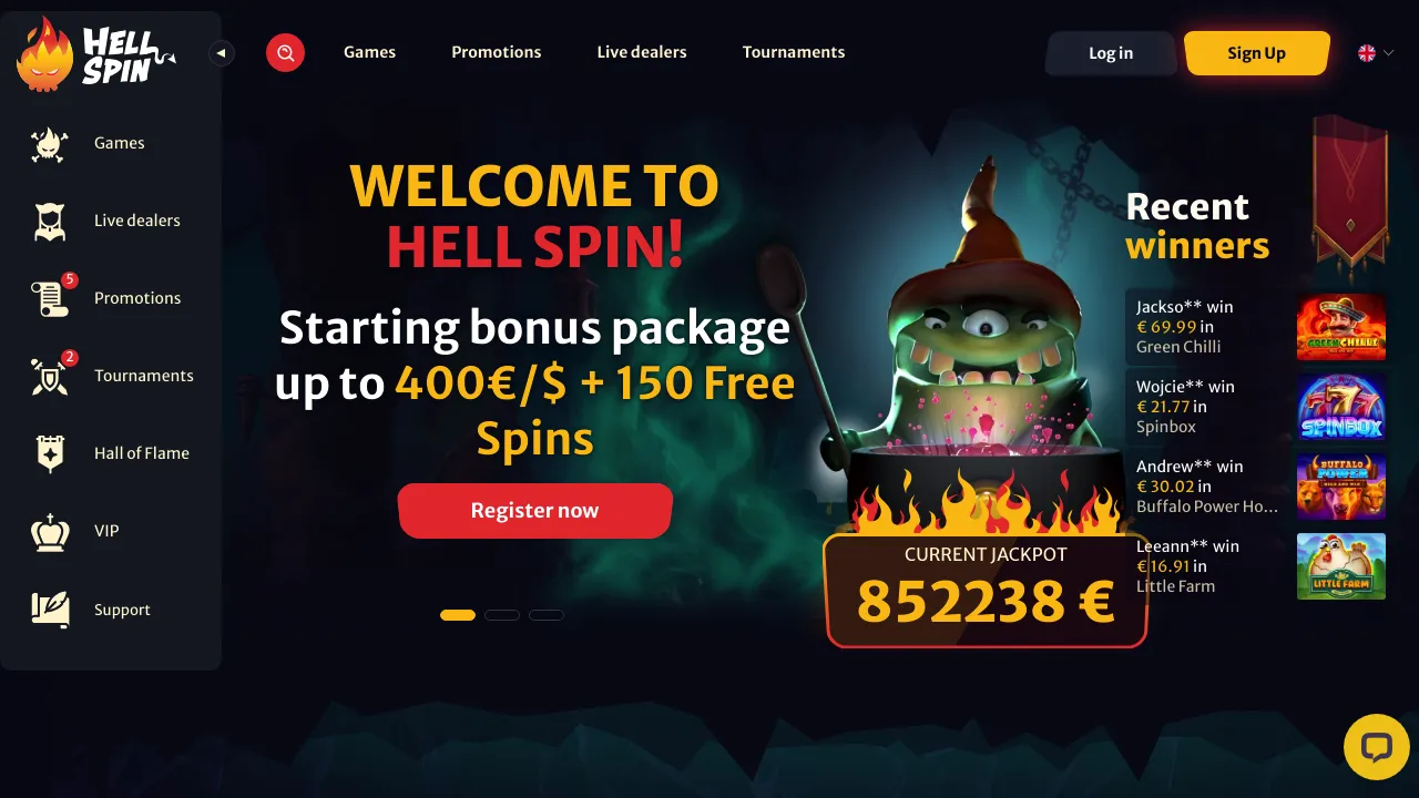 Hell Spin desktop screenshot