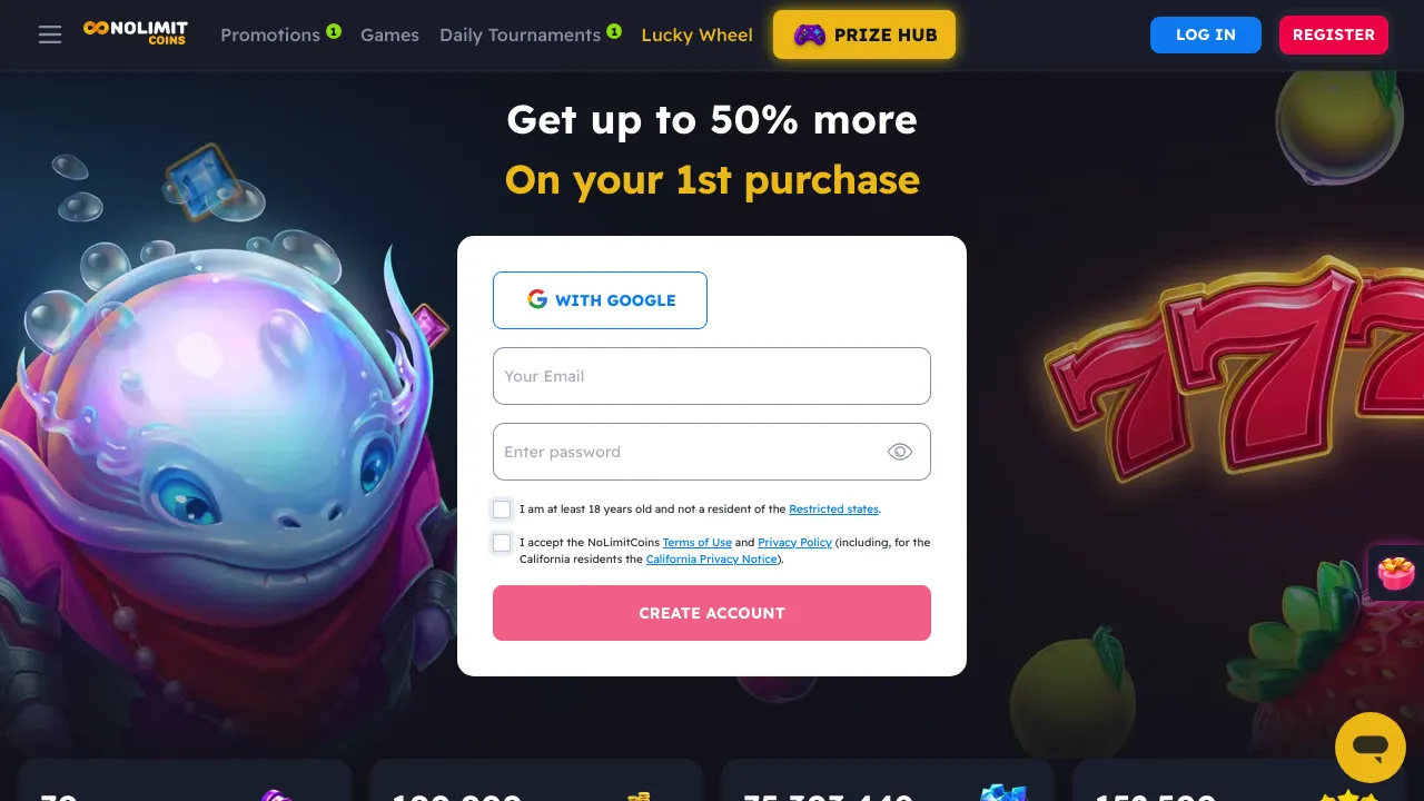 NoLimitCoins desktop screenshot