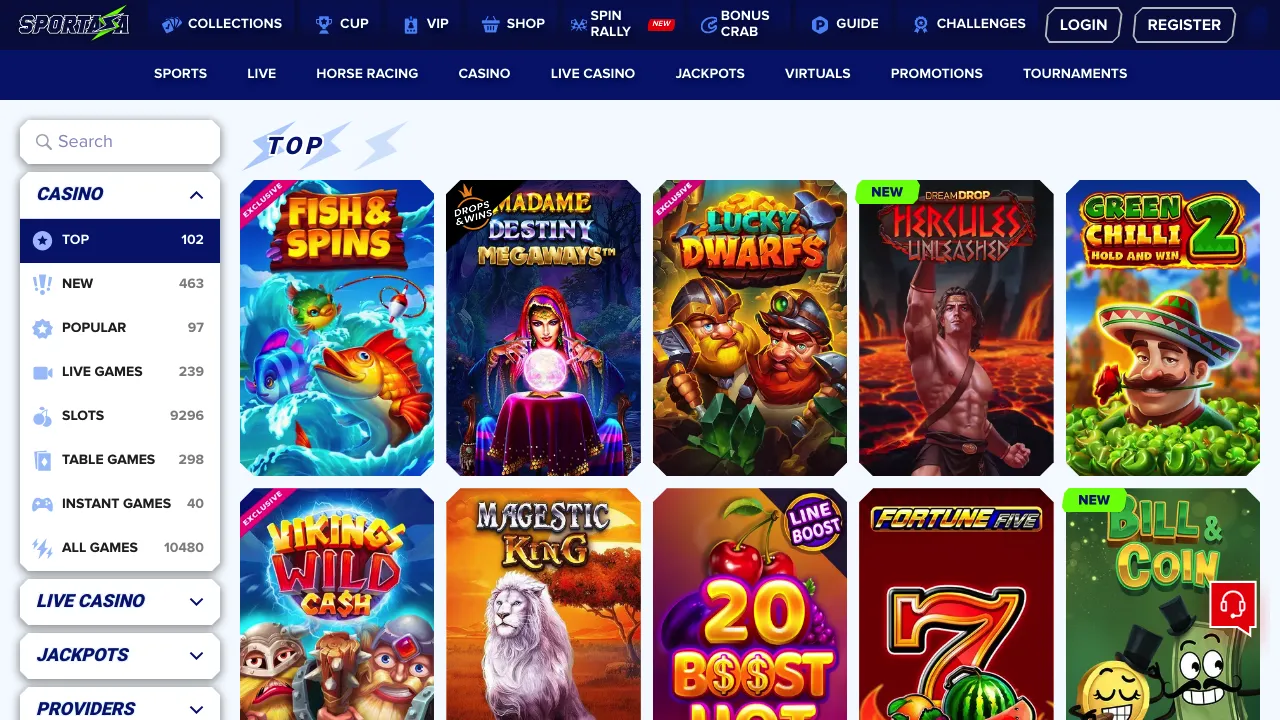 Sportaza desktop screenshot