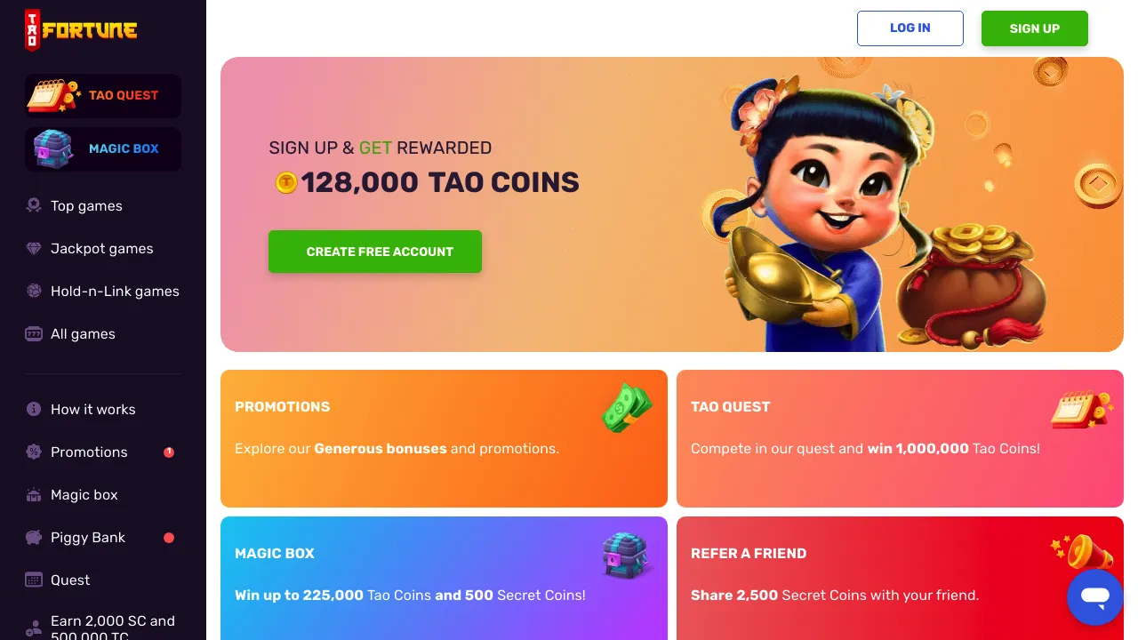 TaoFortune desktop screenshot