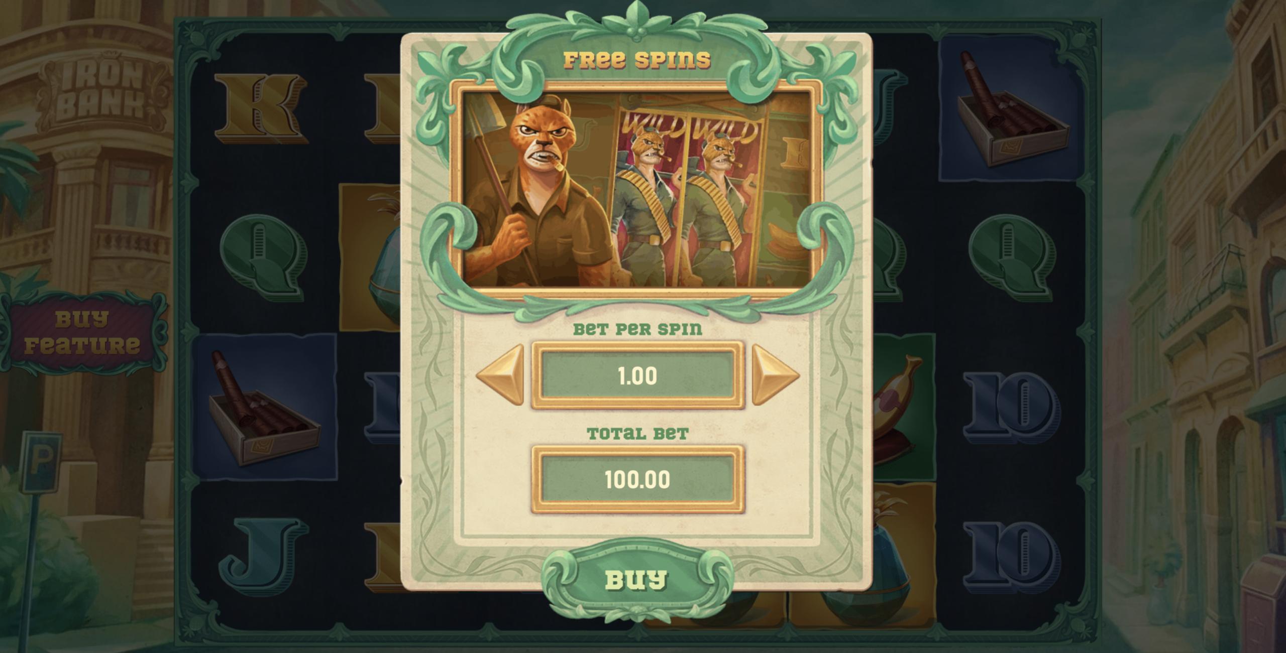 iron bank free spins