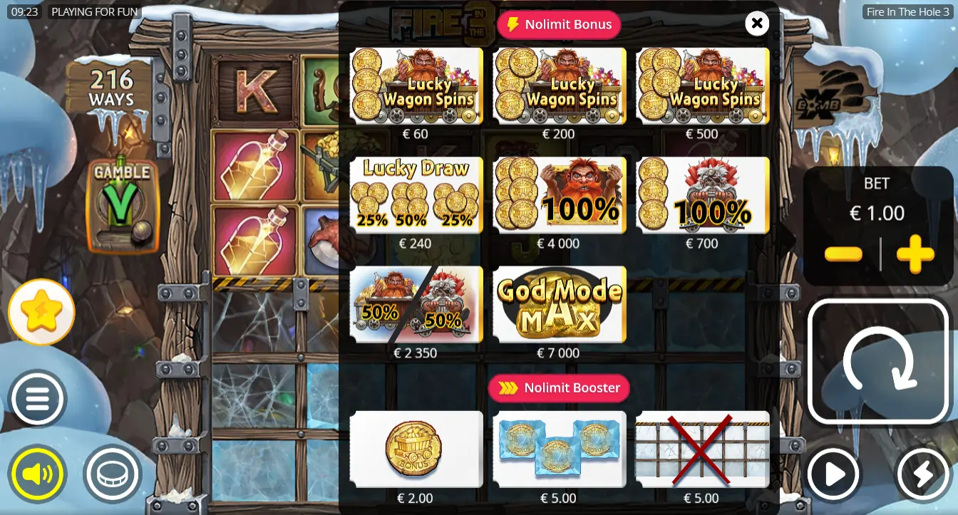 Fire in the Hole 3 slot features fire-in-the-hole-3-slot-features